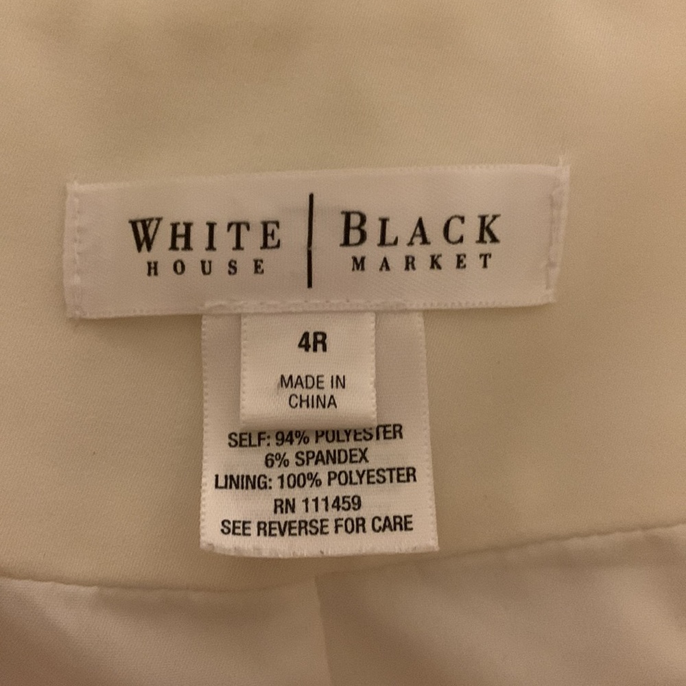 White House Black Market White Slacks - Picture 3 of 3